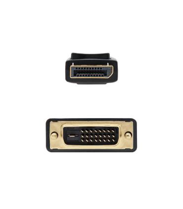 Nanocable Cable conversor DISPLAYPORT a DVI, DP M - DVI M, Negro, 2.0 M
