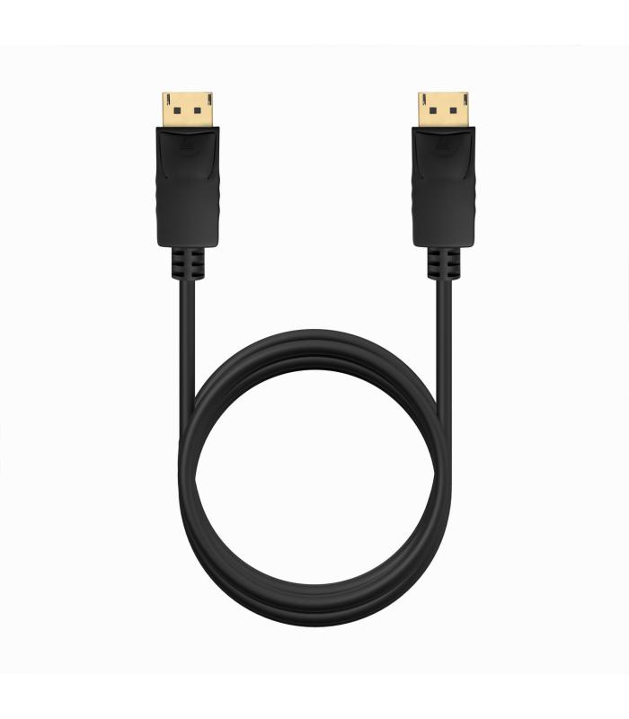 AISENS Cable DISPLAYPORT V1.2 CCS 4K@60Hz, DP M-DP M, Negro, 1.5m