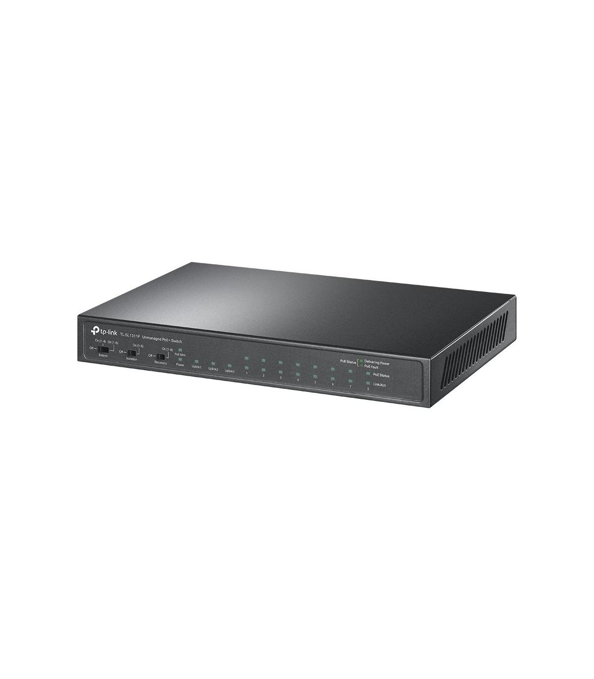 TP-Link TL-SL1311P switch Fast Ethernet (10 100) Energía sobre Ethernet (PoE) Negro
