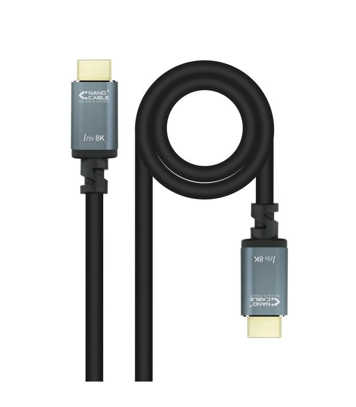 Nanocable Cable HDMI 2.1 IRIS 8K A M-A M, Negro, 10 Metros