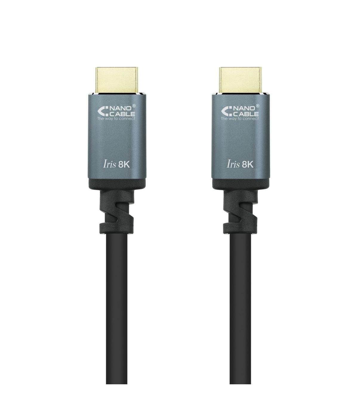 Nanocable Cable HDMI 2.1 IRIS 8K A M-A M, Negro, 10 Metros