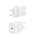 AISENS Cargador USB-C PD3.0 1 Puerto 1xUSB-C 20W, Blanco