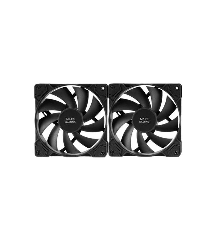 Pack 2 Ventiladores Mars Gaming MF-PWMX2  12cm
