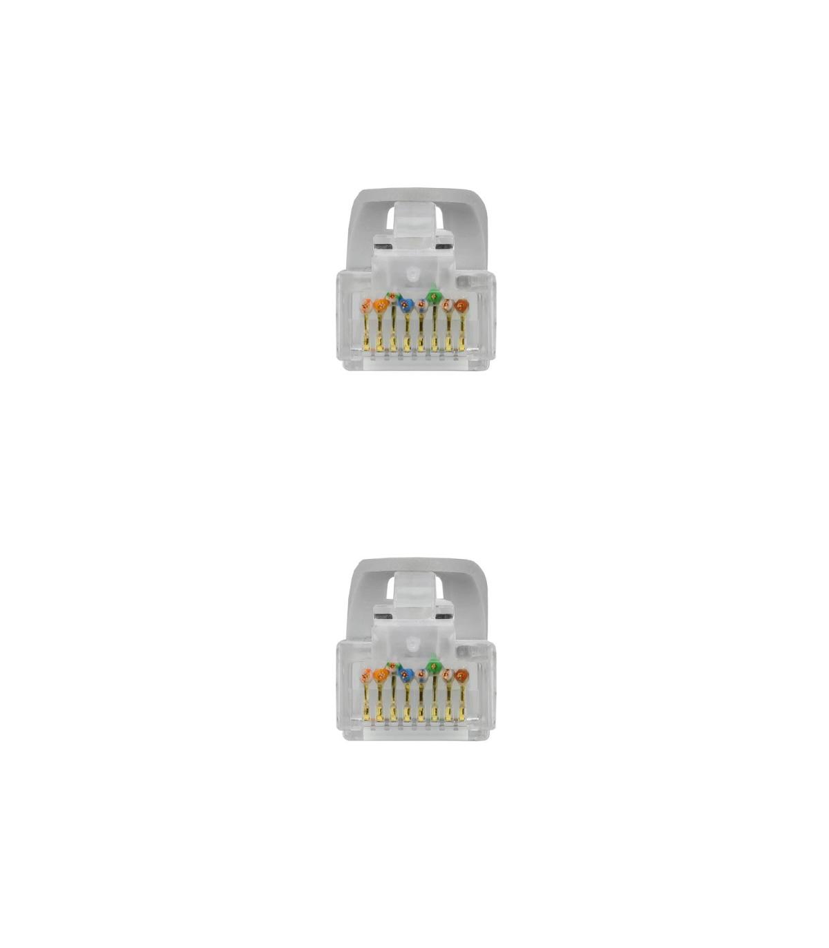 Nanocable Cable de red latiguillo RJ45 LSZH Cat.6A UTP AWG24, Gris, 10 m