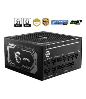MSI MAG A1250GL PCIE5 unidad de fuente de alimentación 1250 W 24-pin ATX 1U Negro