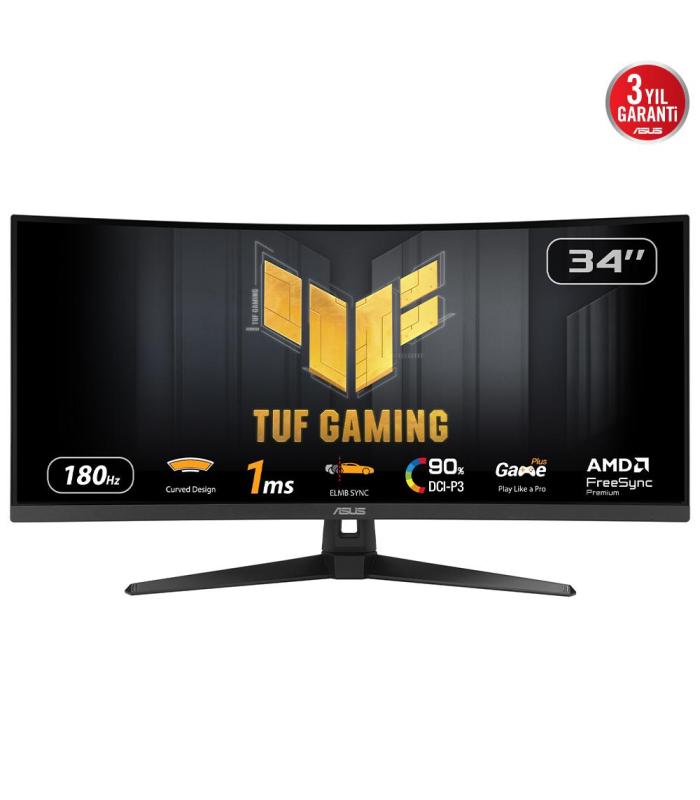 ASUS TUF Gaming VG34VQ3B pantalla para PC 86,4 cm (34") 3440 x 1440 Pixeles UltraWide Quad HD LED Negro