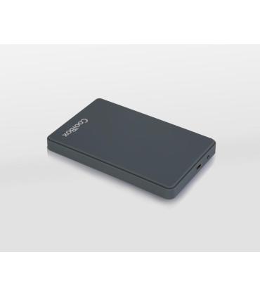 CoolBox SlimColor 2543 Carcasa de disco duro SSD Gris 2.5"
