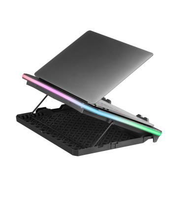 MARS GAMING Base Refrig. Portatil 19" +sopor Movil