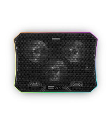 MARS GAMING Base Refrig. Portatil 19" +sopor Movil