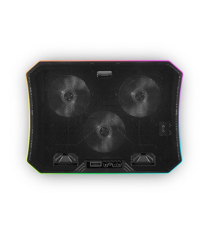 MARS GAMING Base Refrig. Portatil 19" +sopor Movil