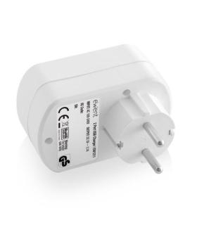 Ewent EW1211 cargador de dispositivo móvil Smartphone, Tableta Blanco Corriente alterna Interior