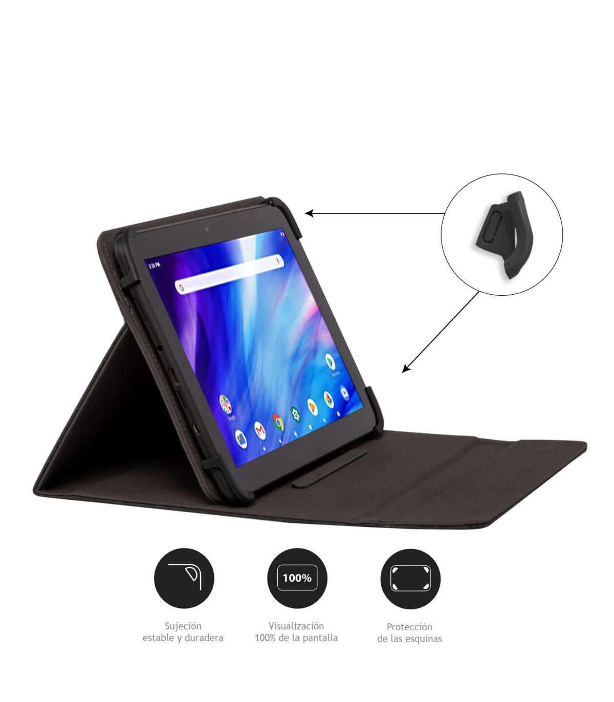 NILOX Funda Universal Tablet 9.7 A 10.5" Negro