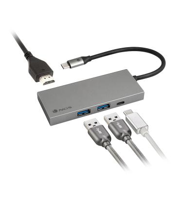 NGS Adaptador Multipuerto USB C Ultraligero 3.0 PD