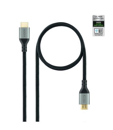Nanocable Cable HDMI 2.1 Certificado ULTRA HIGH SPEED A M-A M, Negro, 1 m
