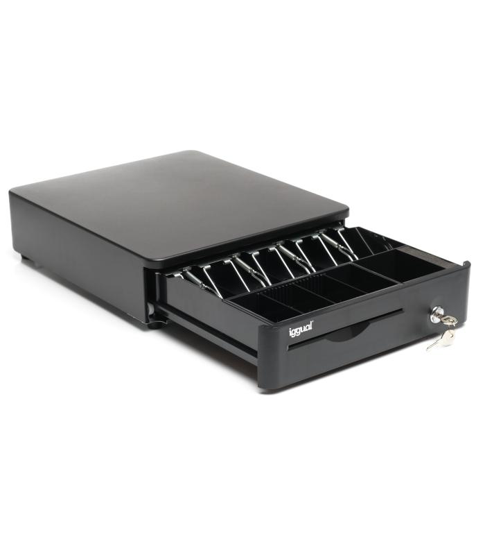 iggual Cajón Portamonedas IRON-10R 38cm 4+5 negro