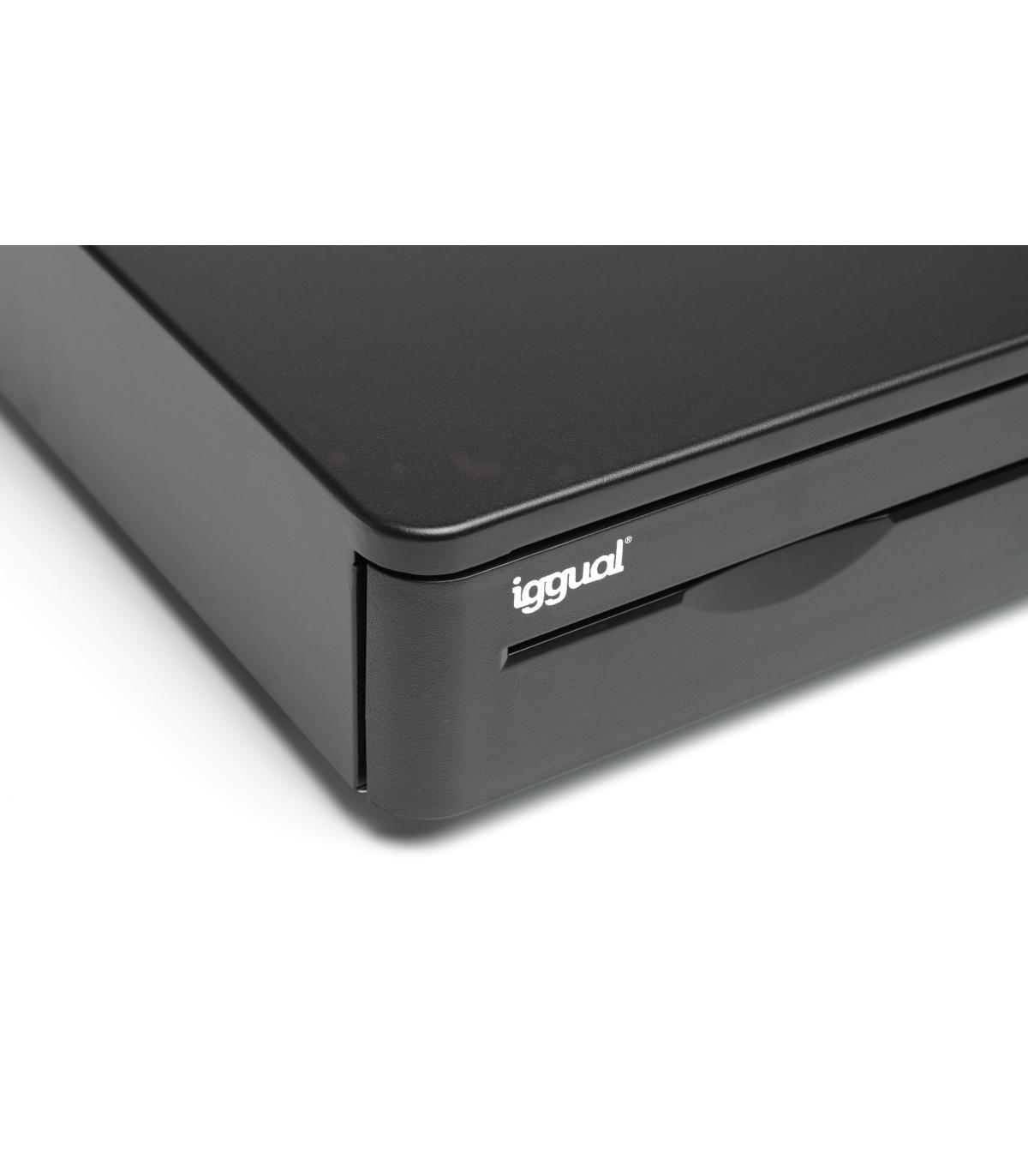 iggual Cajón Portamonedas IRON-10R 38cm 4+5 negro