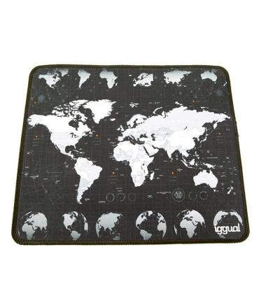iggual Alfombrilla mapamundi ratón 30x25 cm