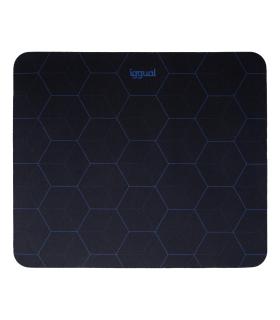 iggual Hexa 1 Alfombrilla de ratón para juegos Negro, Azul