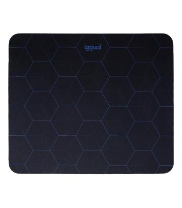 iggual Hexa 1 Alfombrilla de ratón para juegos Negro, Azul