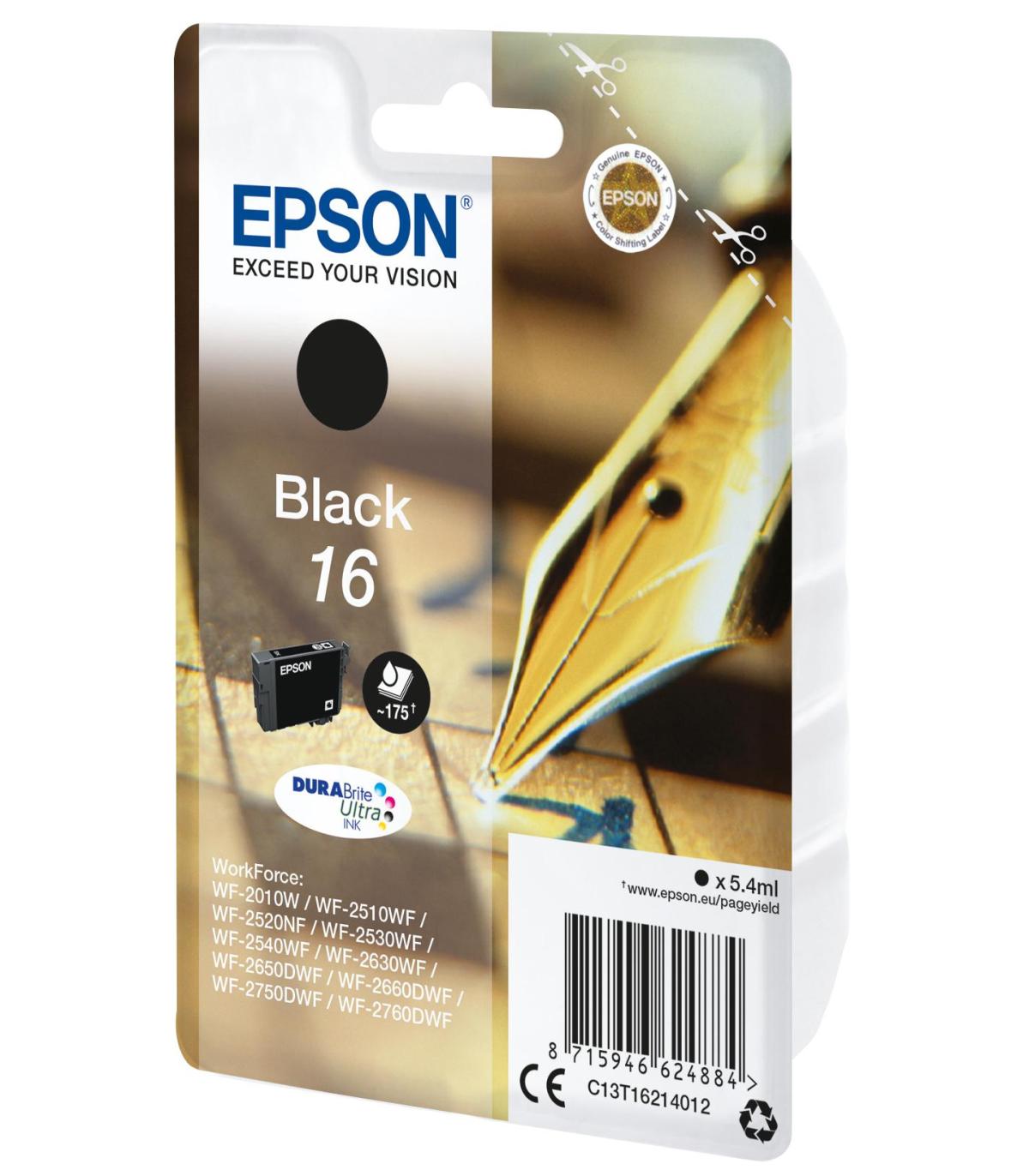 Epson Pen and crossword Cartucho 16 negro (etiqueta RF)