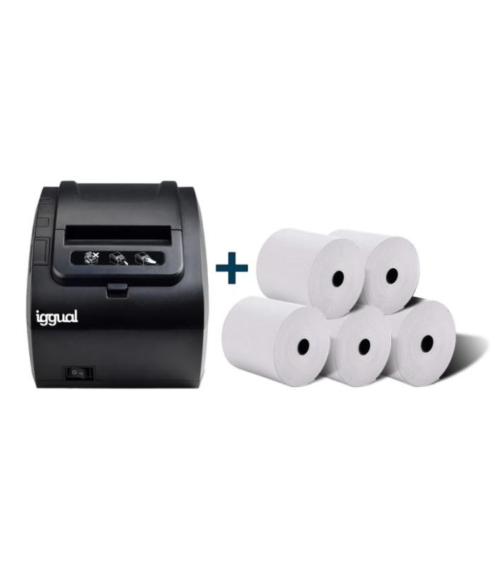 iggual IGG316641+IGG317655 impresora de etiquetas Inyección de tinta térmica 203 x 203 DPI 260 mm s Alámbrico Ethernet