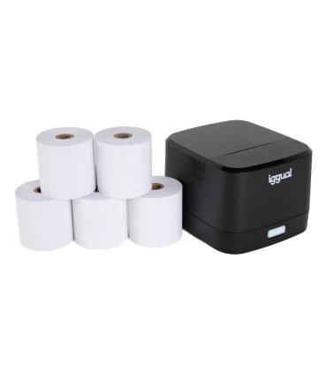 Iggual Kit Impresora Trmica TP EASY 58 + 5 Rollos
