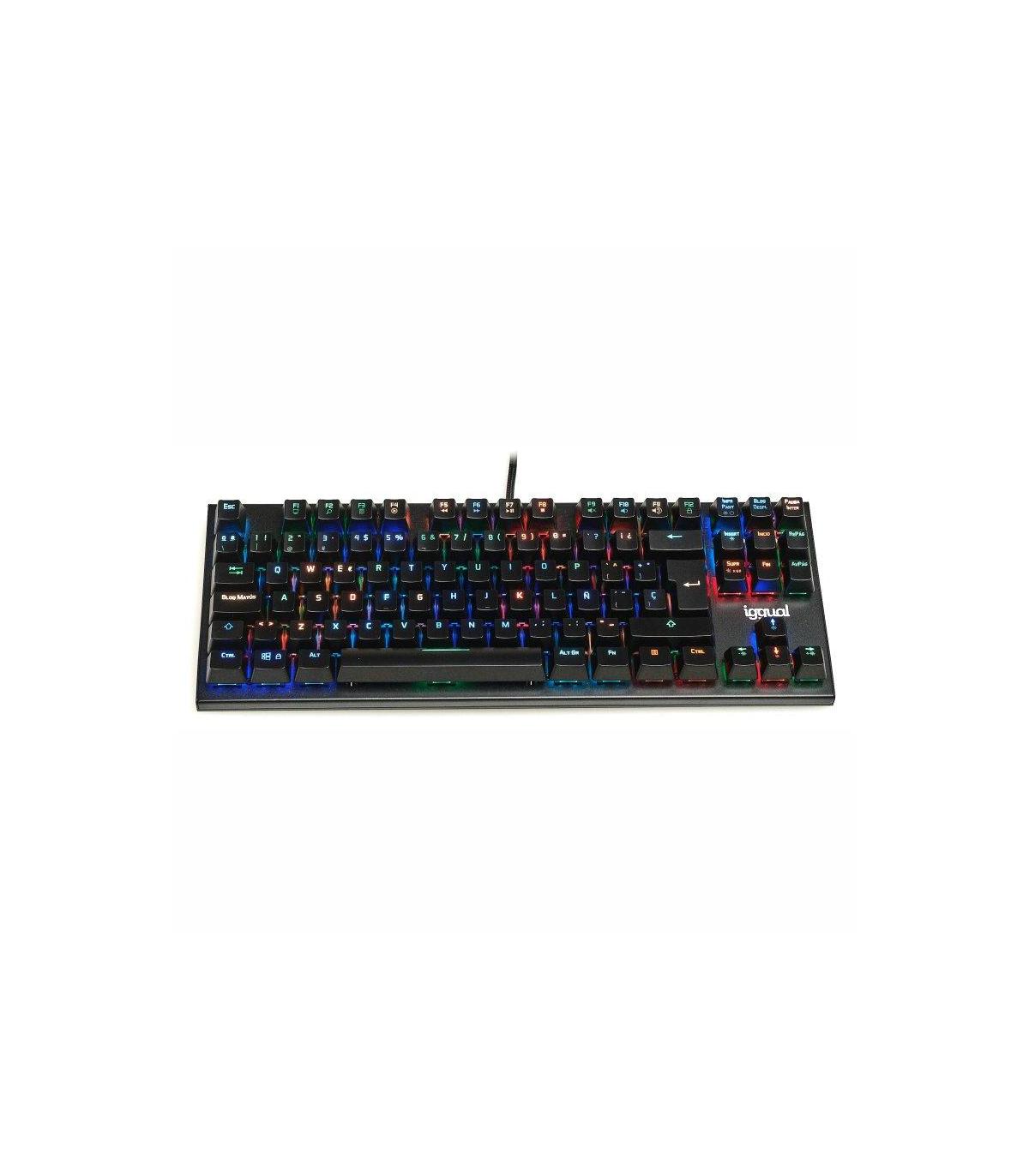 iggual Teclado gaming TKL mecánico ONYX RGB negro