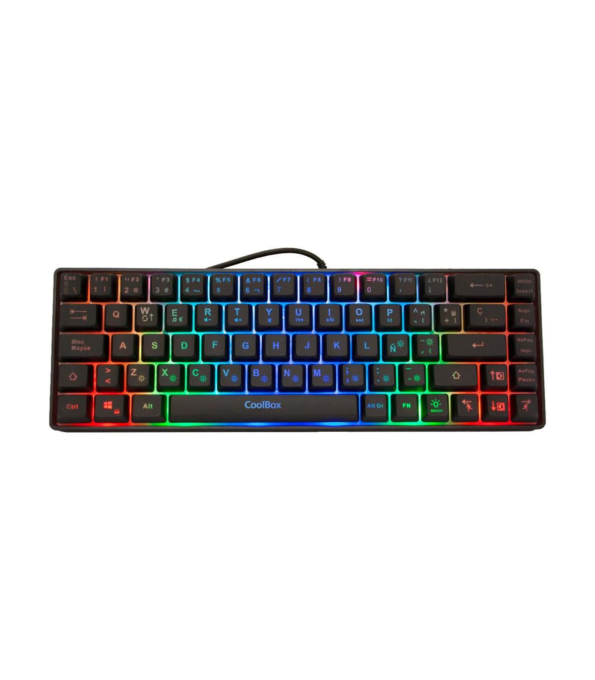 Deep Gaming mini TM065 teclado Juego USB QWERTY Español Negro