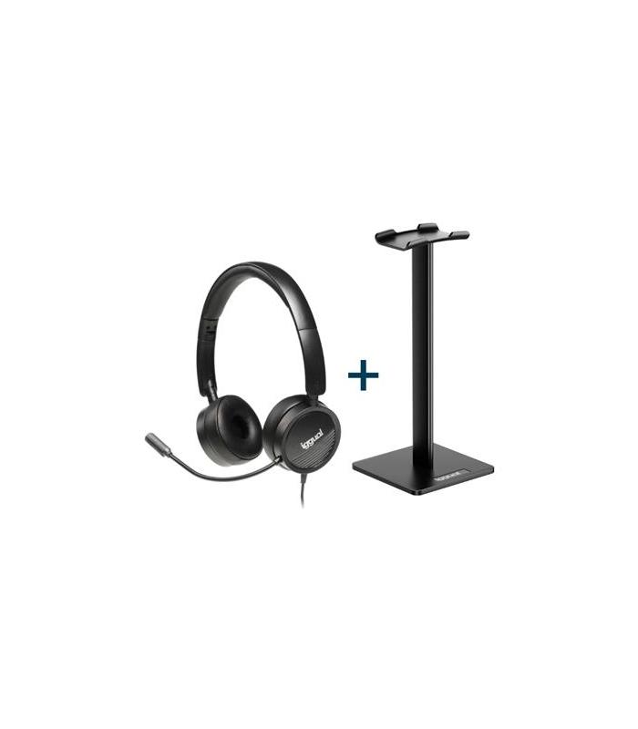 iggual Kit auriculares Dual Tech + soporte SA22