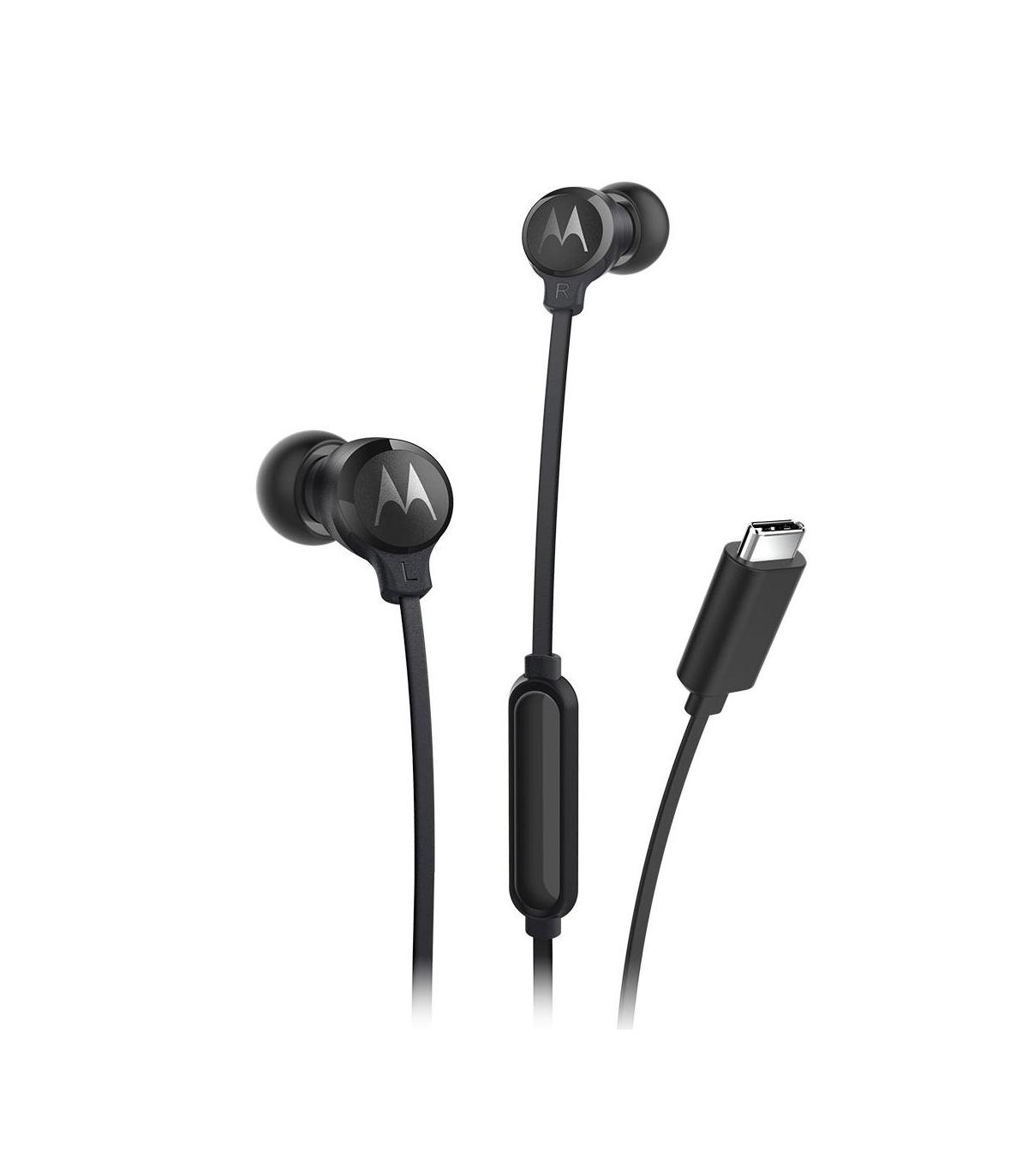Motorola EARBUDS3CS auricular y casco Auriculares Alámbrico Dentro de oído Llamadas Música USB Tipo C Negro