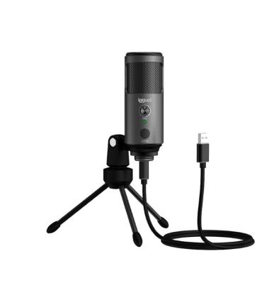 iggual Micrófono condensador Podcasting Pro gris