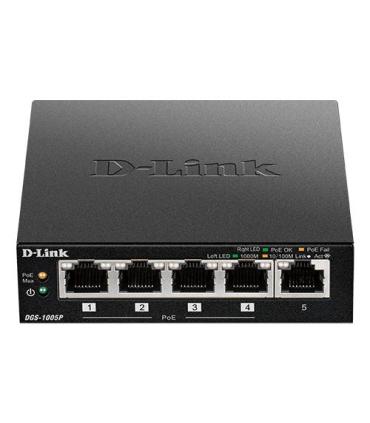 D-Link DGS-1005P E switch No administrado Gigabit Ethernet (10 100 1000) Energía sobre Ethernet (PoE) Negro