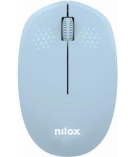 Nilox Ratn Wireless, 1000 DPI, 3 Botones, Azul