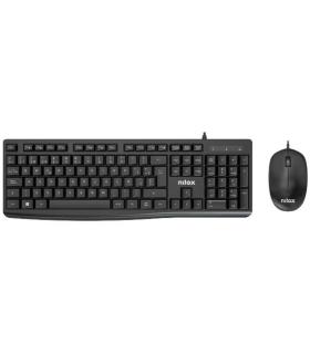Nilox Teclado Y Raton Usb NXKME0012 Negro
