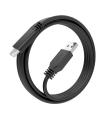 AISENS Cable USB 3.1 Gen2 10Gbps 3A, Tipo USB-C M-A M, Negro, 2.0m
