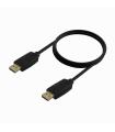 AISENS Cable DISPLAYPORT V1.2 CCS 4K@60Hz, DP M-DP M, Negro, 1.0m