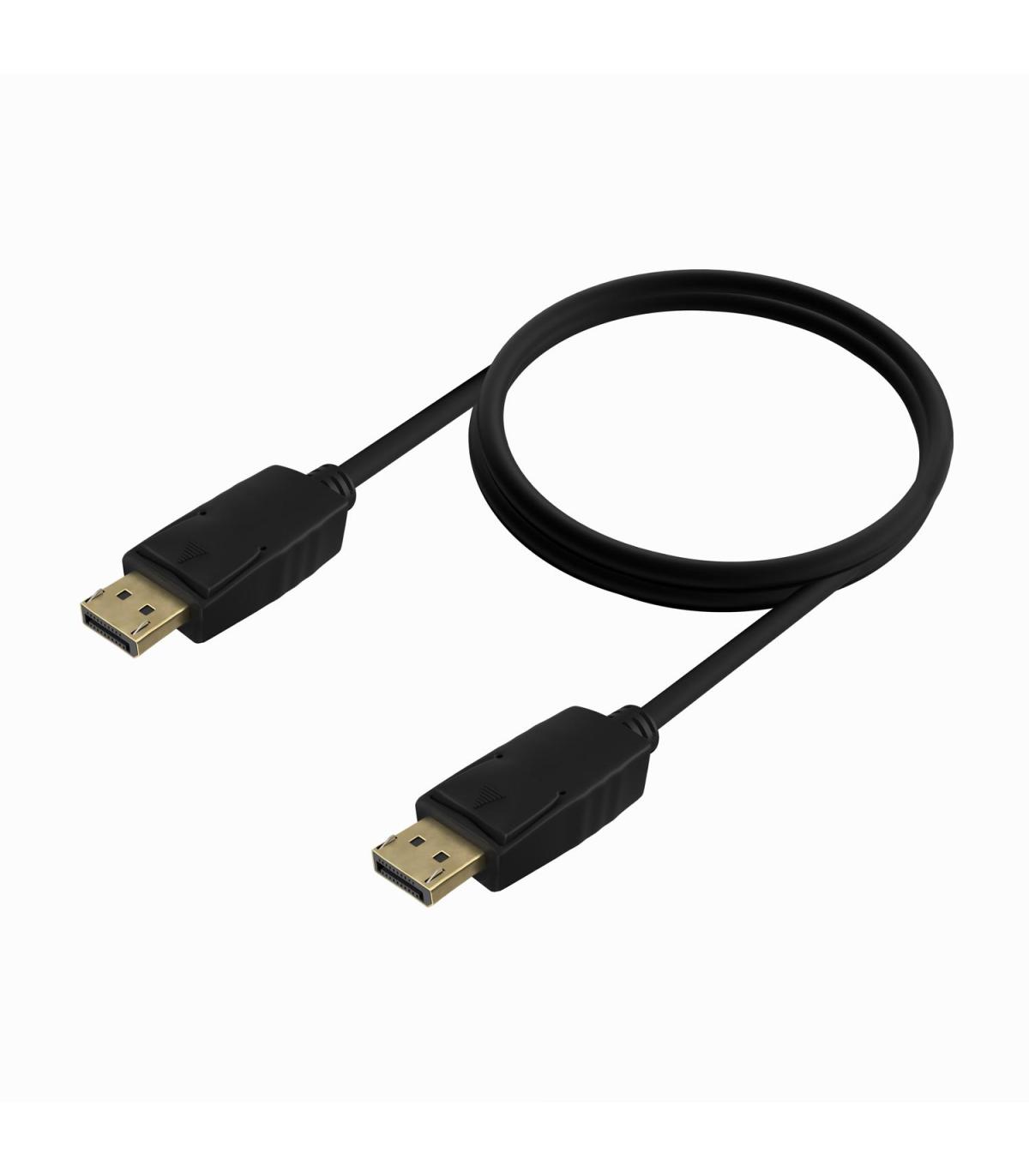 AISENS Cable DISPLAYPORT V1.2 CCS 4K@60Hz, DP M-DP M, Negro, 1.0m