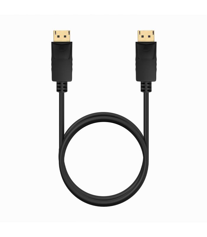 AISENS Cable DISPLAYPORT V1.2 CCS 4K@60Hz, DP M-DP M, Negro, 1.0m