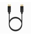 AISENS Cable DISPLAYPORT V1.2 CCS 4K@60Hz, DP M-DP M, Negro, 1.0m