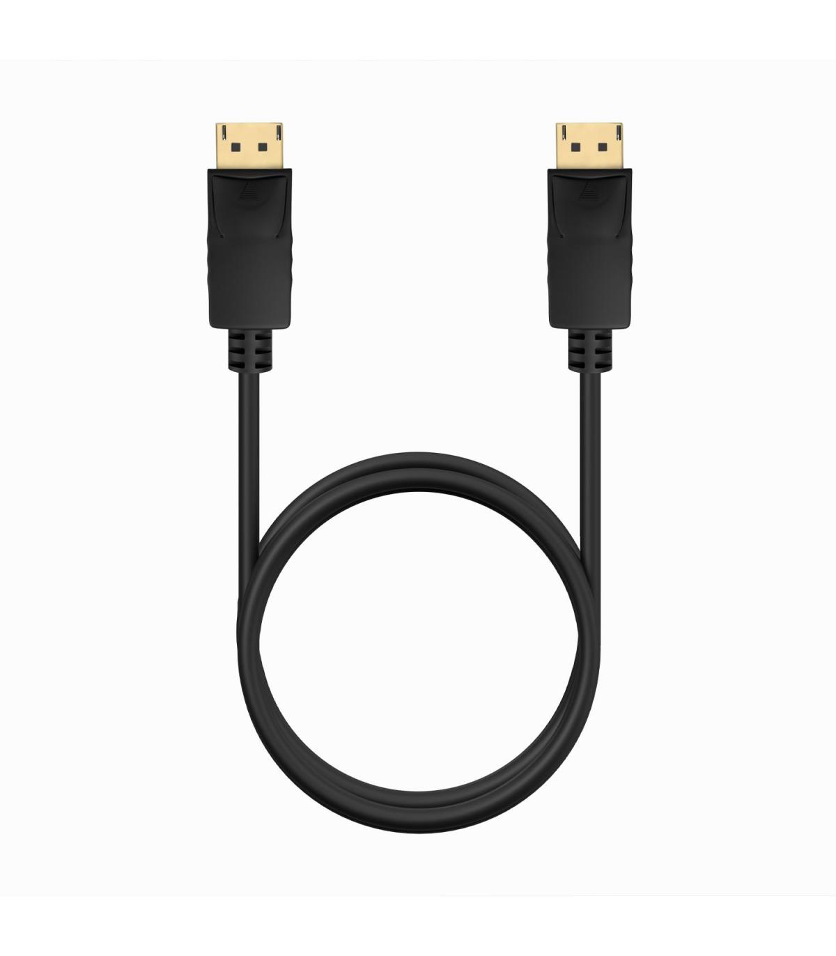 AISENS Cable DISPLAYPORT V1.2 CCS 4K@60Hz, DP M-DP M, Negro, 1.0m