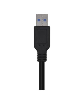 AISENS Cable USB 3.0, Tipo A M-A M, Negro, 2.0m