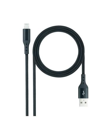 Nanocable Cable Lightning a USB 2.0, Lightning M -USB A M, Negro, 1 m