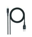 Nanocable Cable Lightning a USB 2.0, Lightning/M -USB A/M, Negro, 1 m