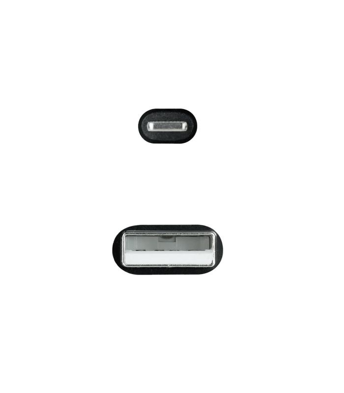 Nanocable Cable Lightning a USB 2.0, Lightning M -USB A M, Negro, 1 m