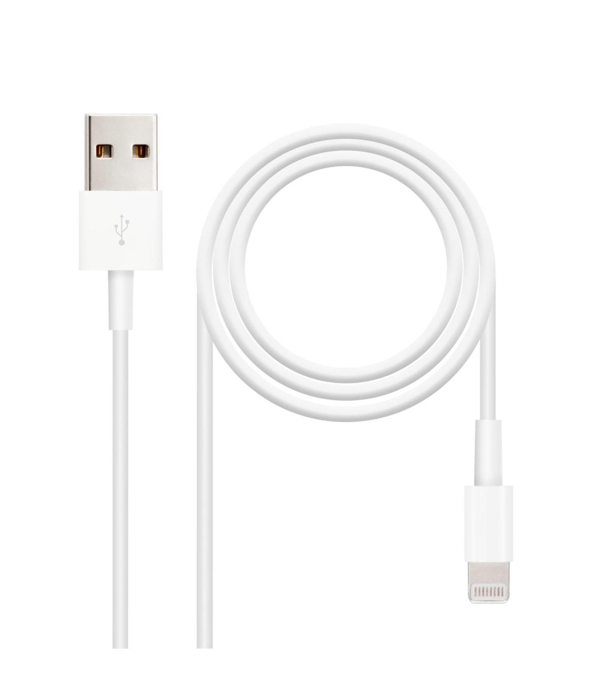 Nanocable CABLE LIGHTNING IPHONE A USB 2.0, IPHONE LIGHTNING-USB A M, 2.0 M