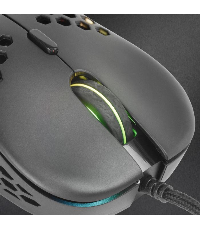 Mars Gaming Raton Gaming Ligero RGB Negro