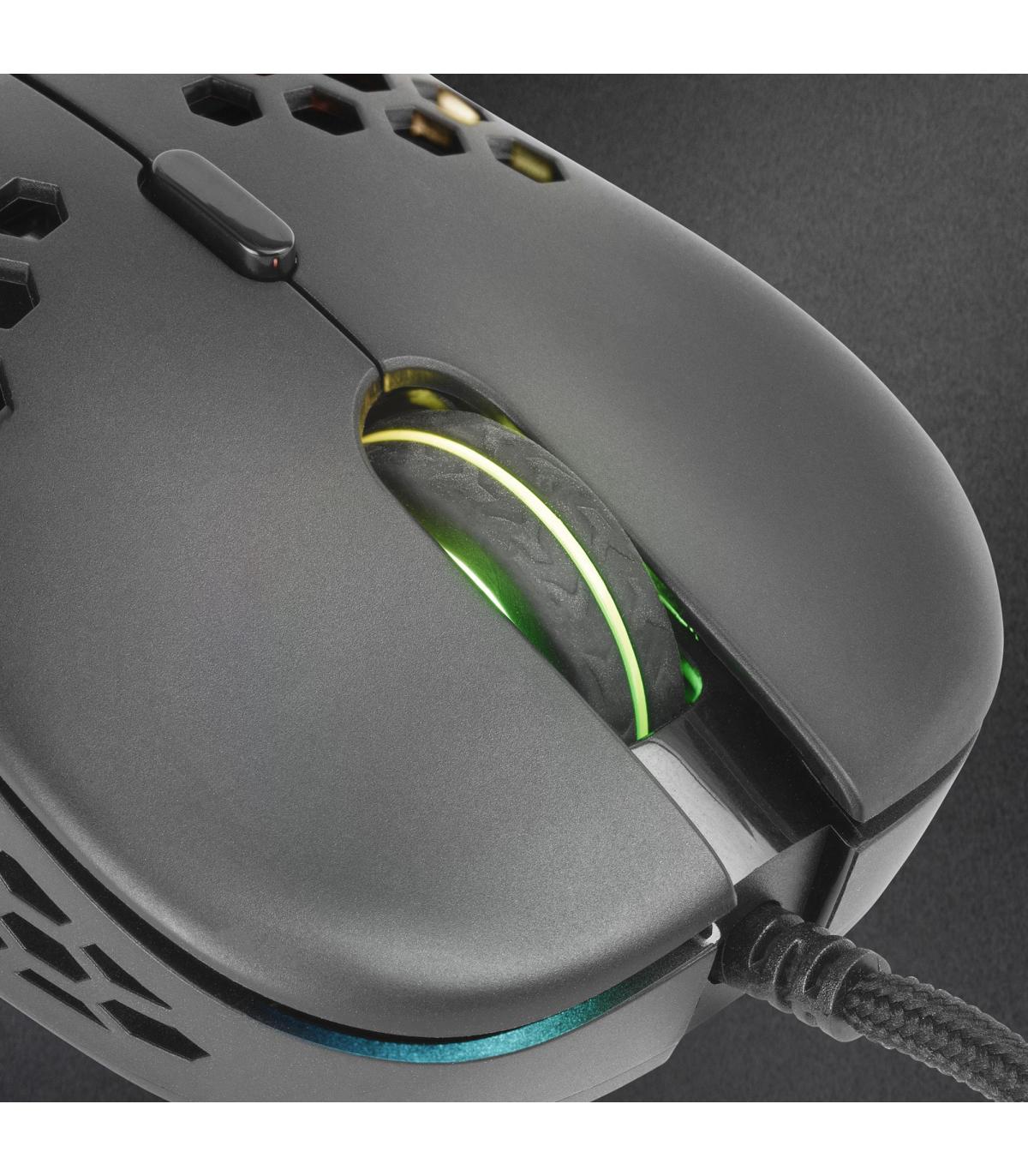 Mars Gaming Raton Gaming Ligero RGB Negro