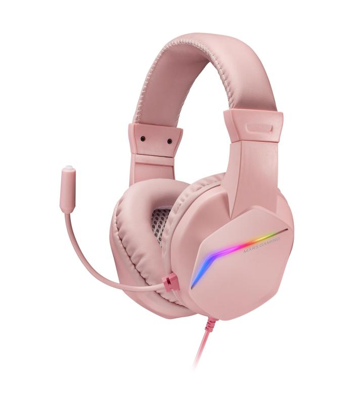 MARS GAMING Auricular+mic MH122 Rosa