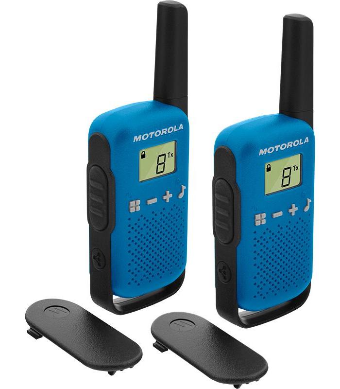 Motorola TALKABOUT T42 two-way radios 16 canales Negro, Azul