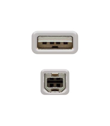 Nanocable CABLE USB 2.0 IMPRESORA, TIPO A M-B M, BEIGE, 3.0 M